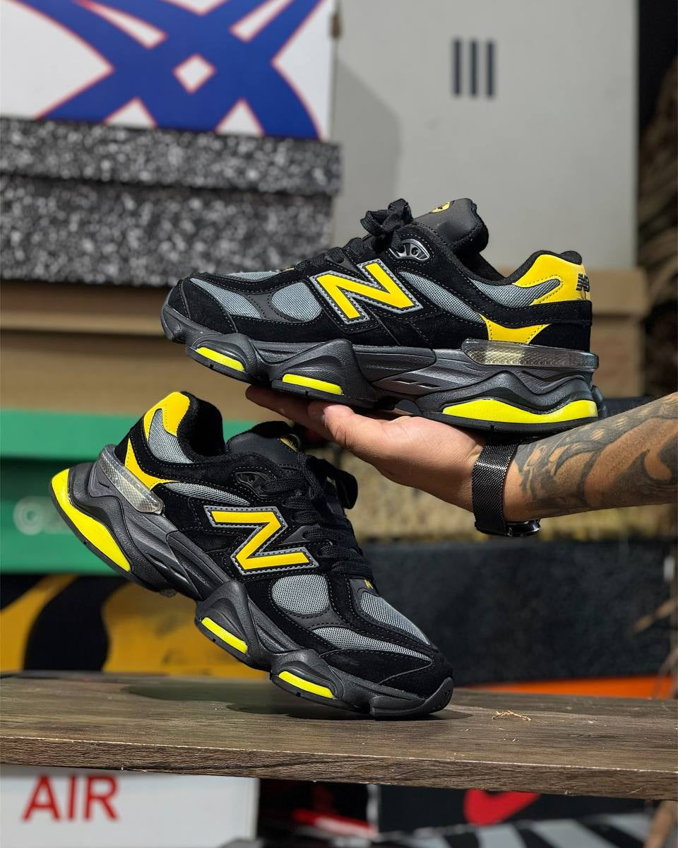 New Balance 9060 Black Yellow Steel