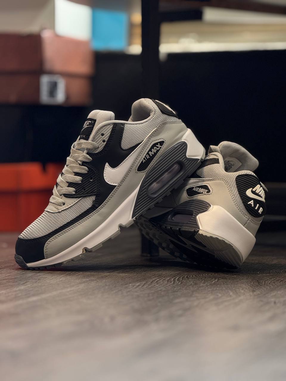 Nike Air Max 90 Black/Grey/White – Edición Clásica Retro