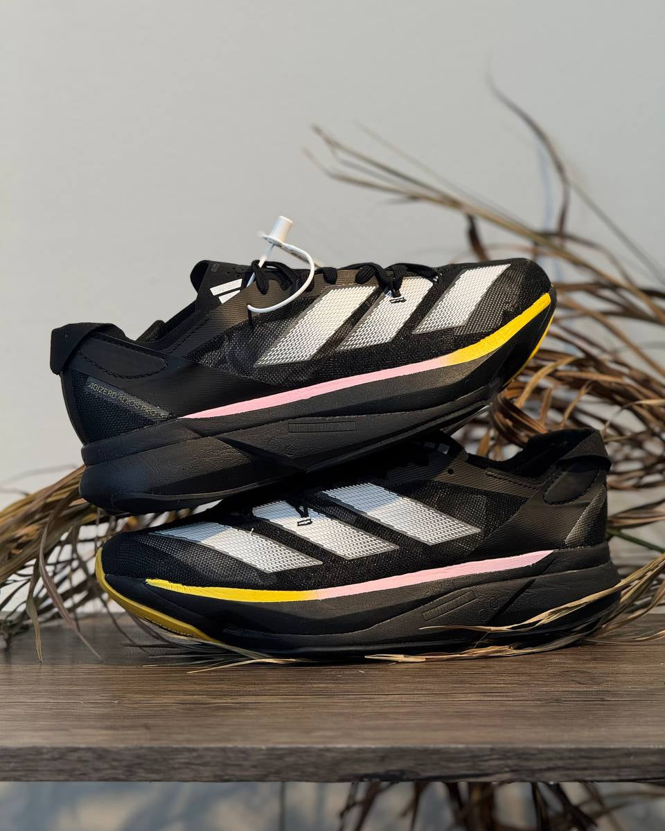 Adidas Adizero Adios Pro 3 (Black/Pink/Yellow) – Web Monkey Shoes