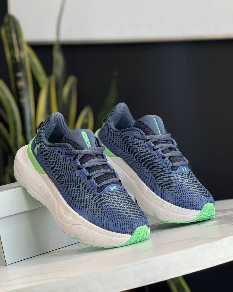 Under Armour HOVR™ Sonic / Phantom – Azul Marino con Verde Neón