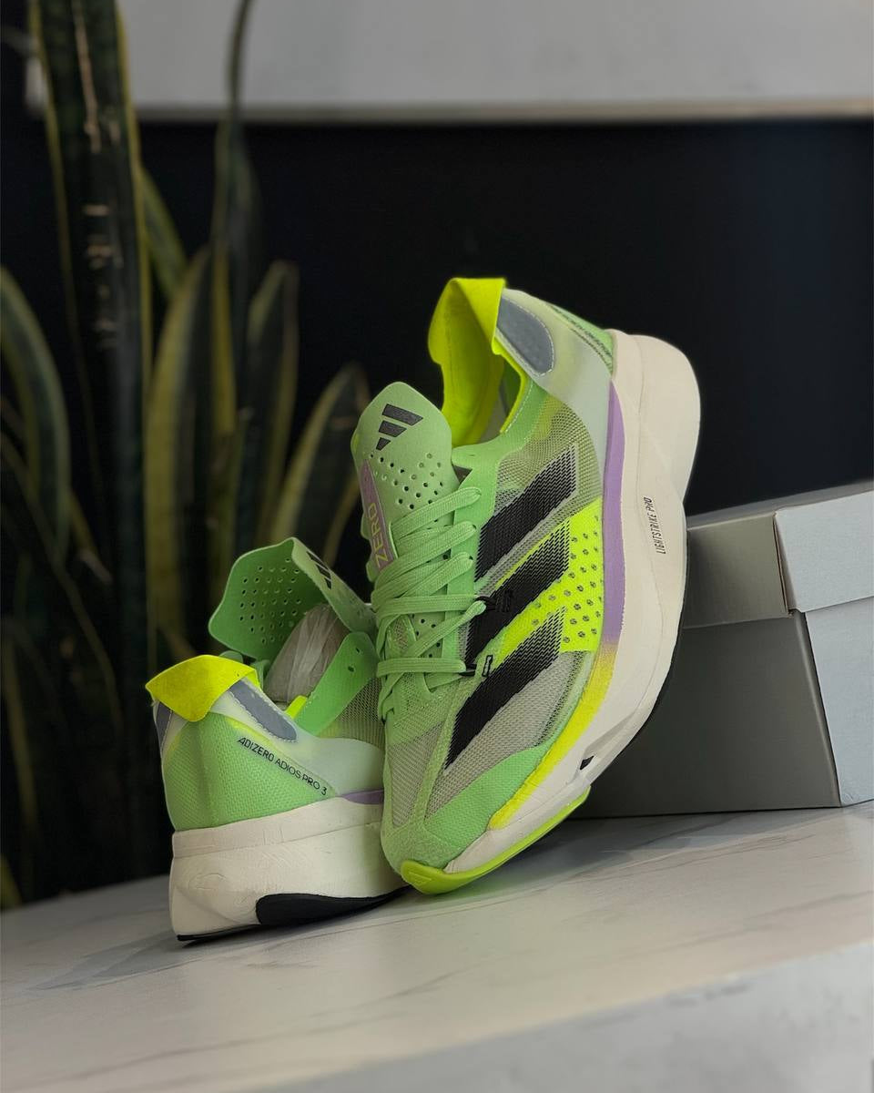 Adidas Adizero Adios Pro 3 “Electric Green” – Web Monkey Shoes