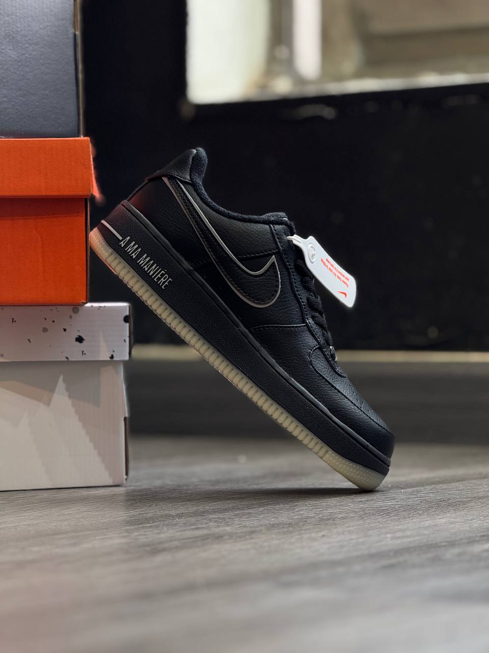 Nike Air Force 1 Low x A Ma Maniére – Triple Black Premium