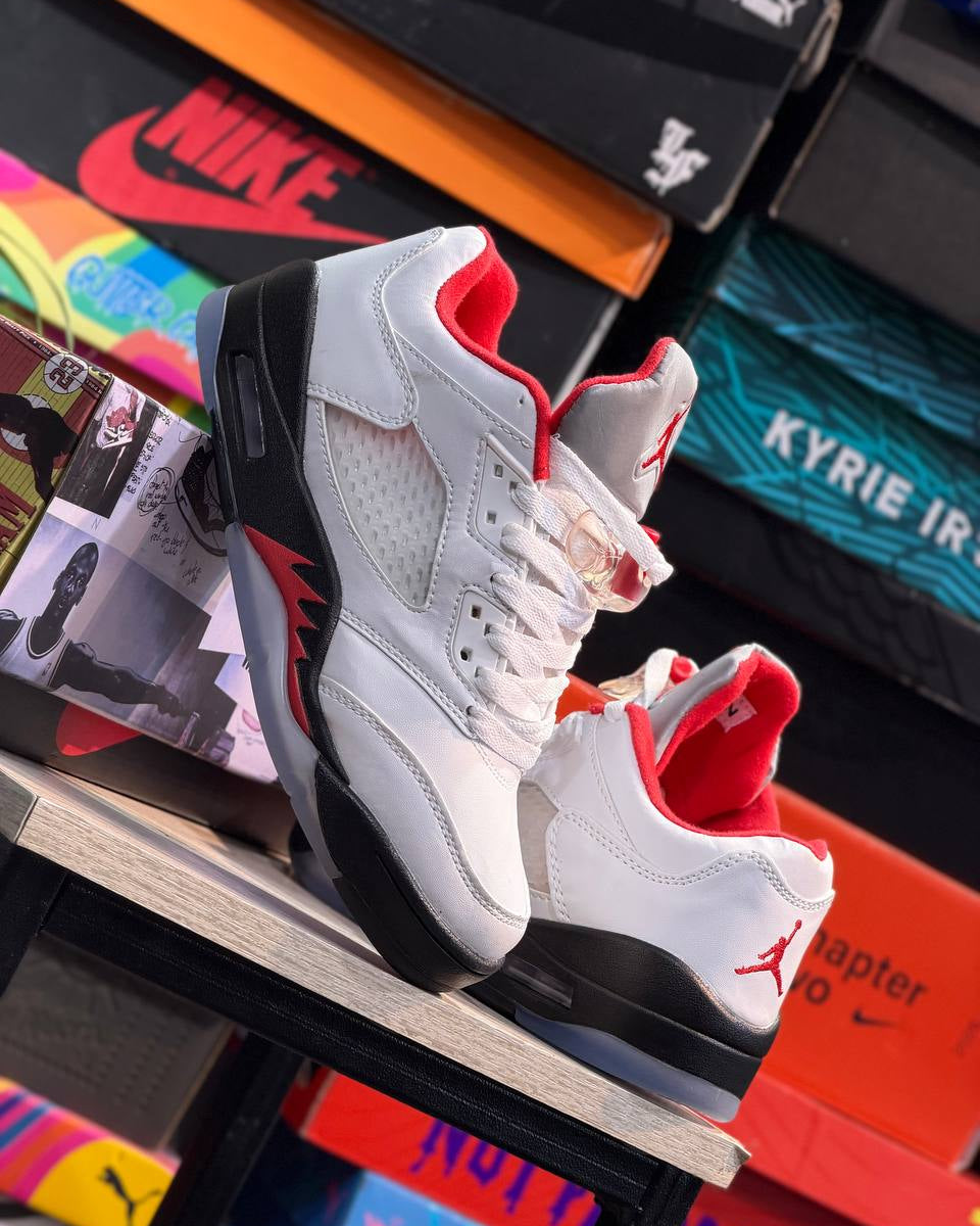 Air Jordan 5 Retro Low “Fire Red” White/Fire Red/Black
