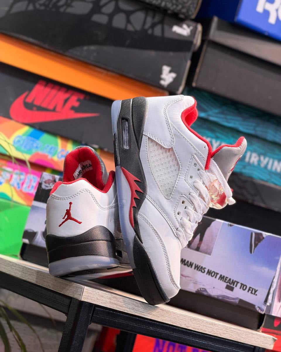 Air Jordan 5 Retro Low “Fire Red” White/Fire Red/Black