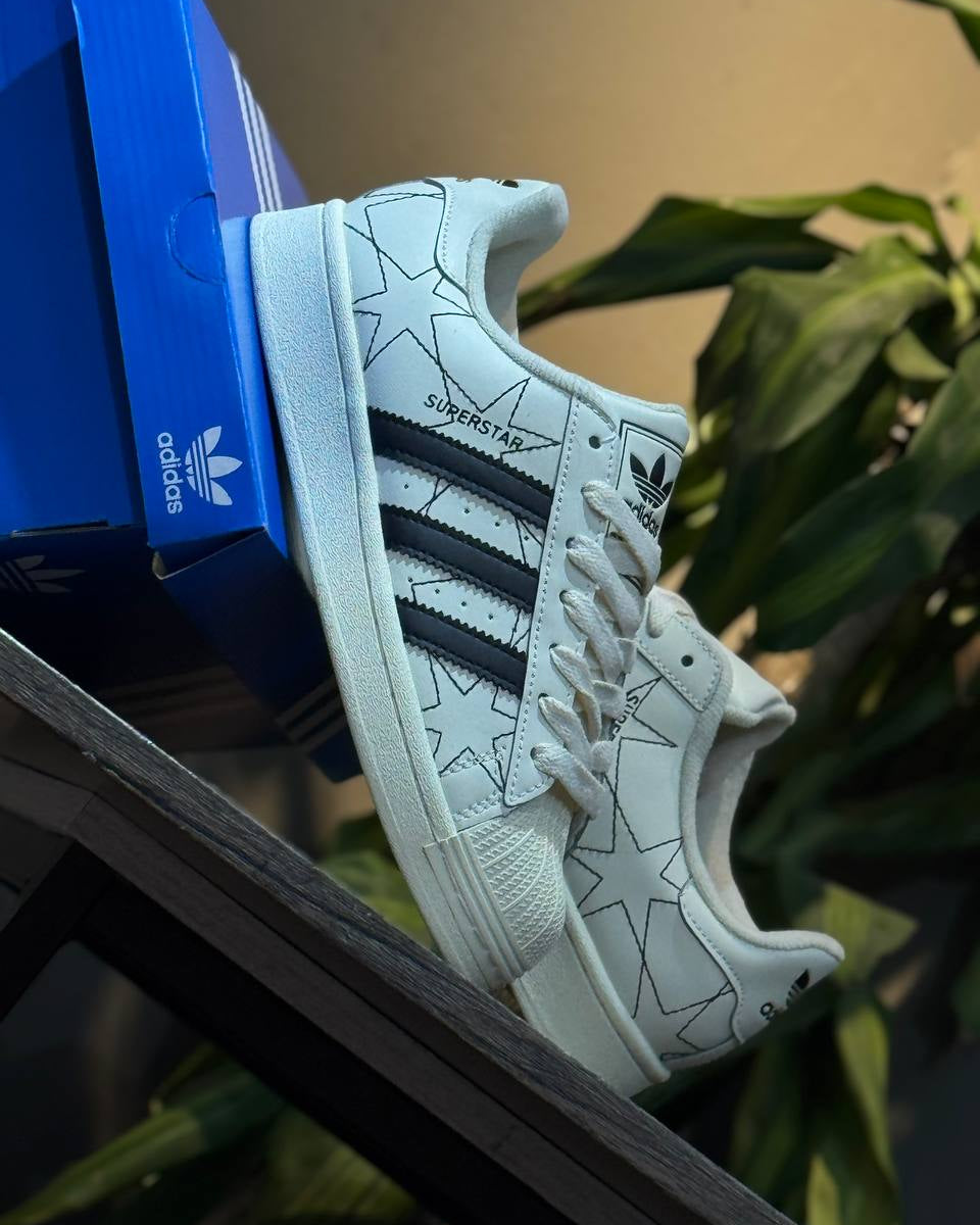 Adidas Superstar Star Print White / Black