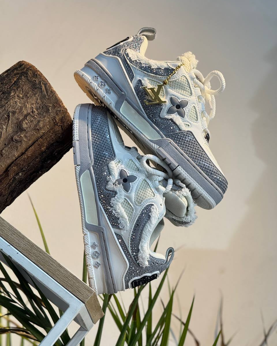 Louis Vuitton LV Skate Sneaker White / Silver / Grey