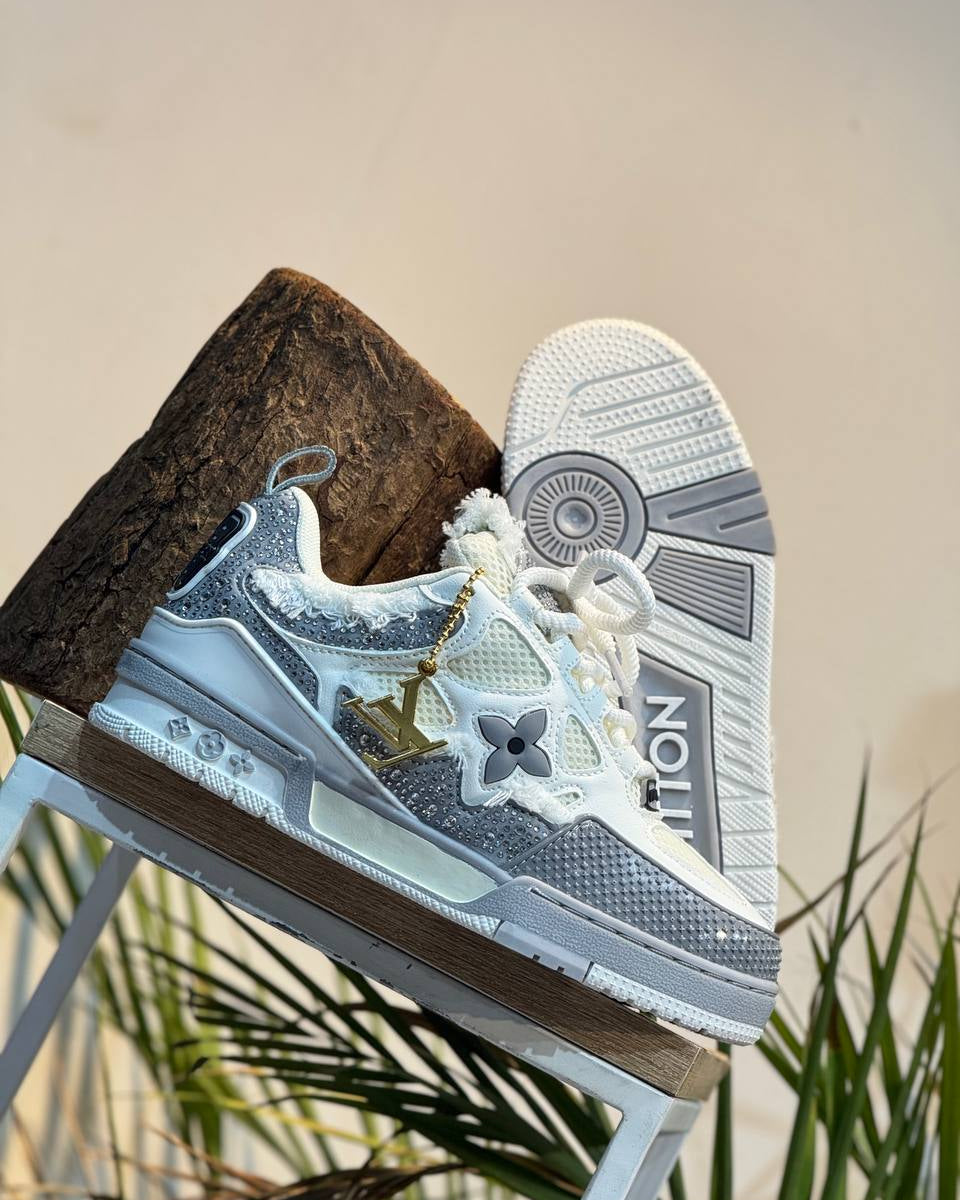 Louis Vuitton LV Skate Sneaker White / Silver / Grey