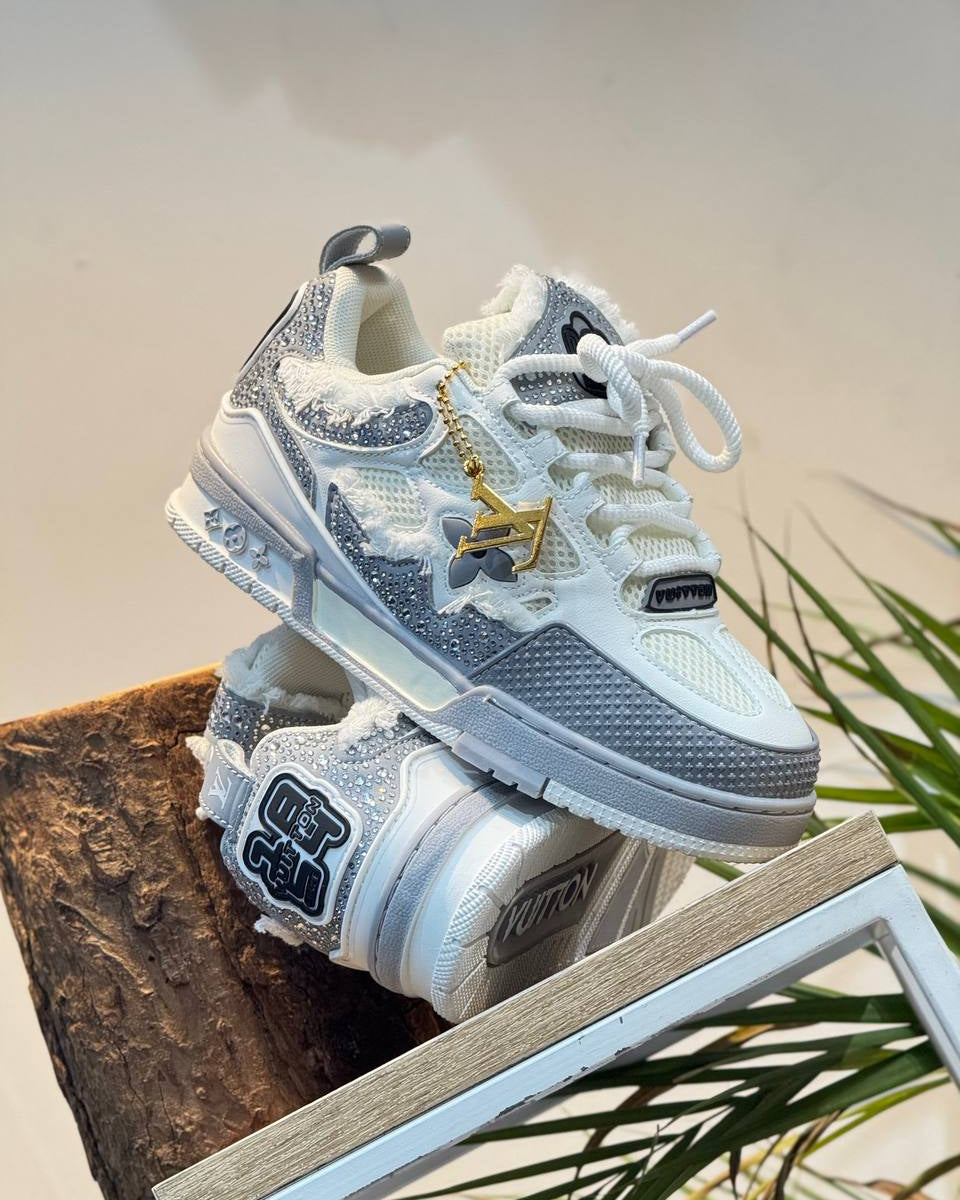 Louis Vuitton LV Skate Sneaker White / Silver / Grey