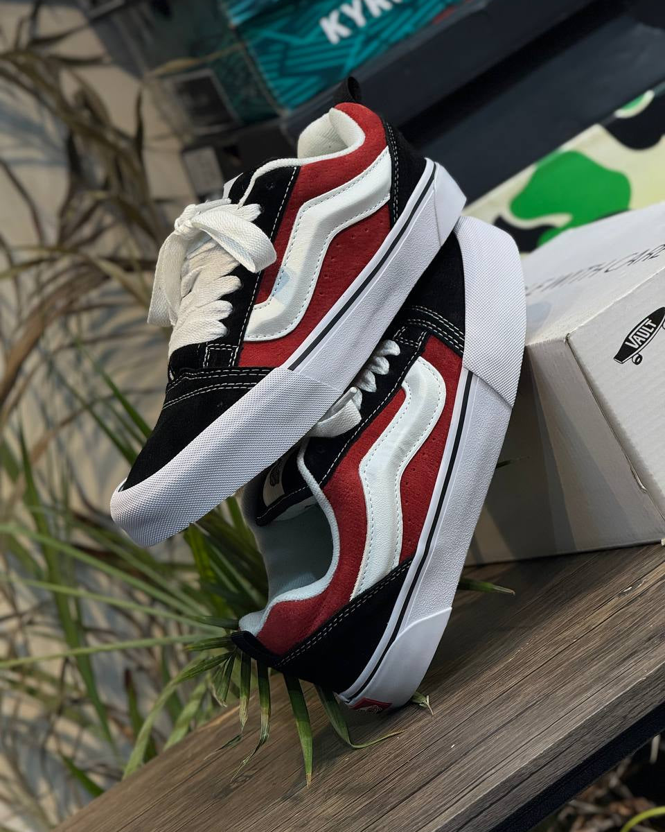 Vans Knu Skool Black / Red / White