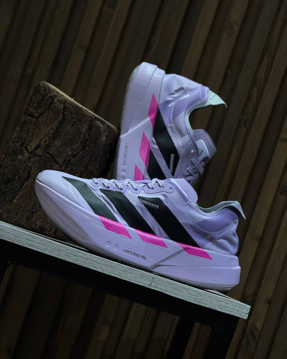 Adidas Adizero Adios Pro 4 Shock Pink / Zero Metallic / Aurora Plum