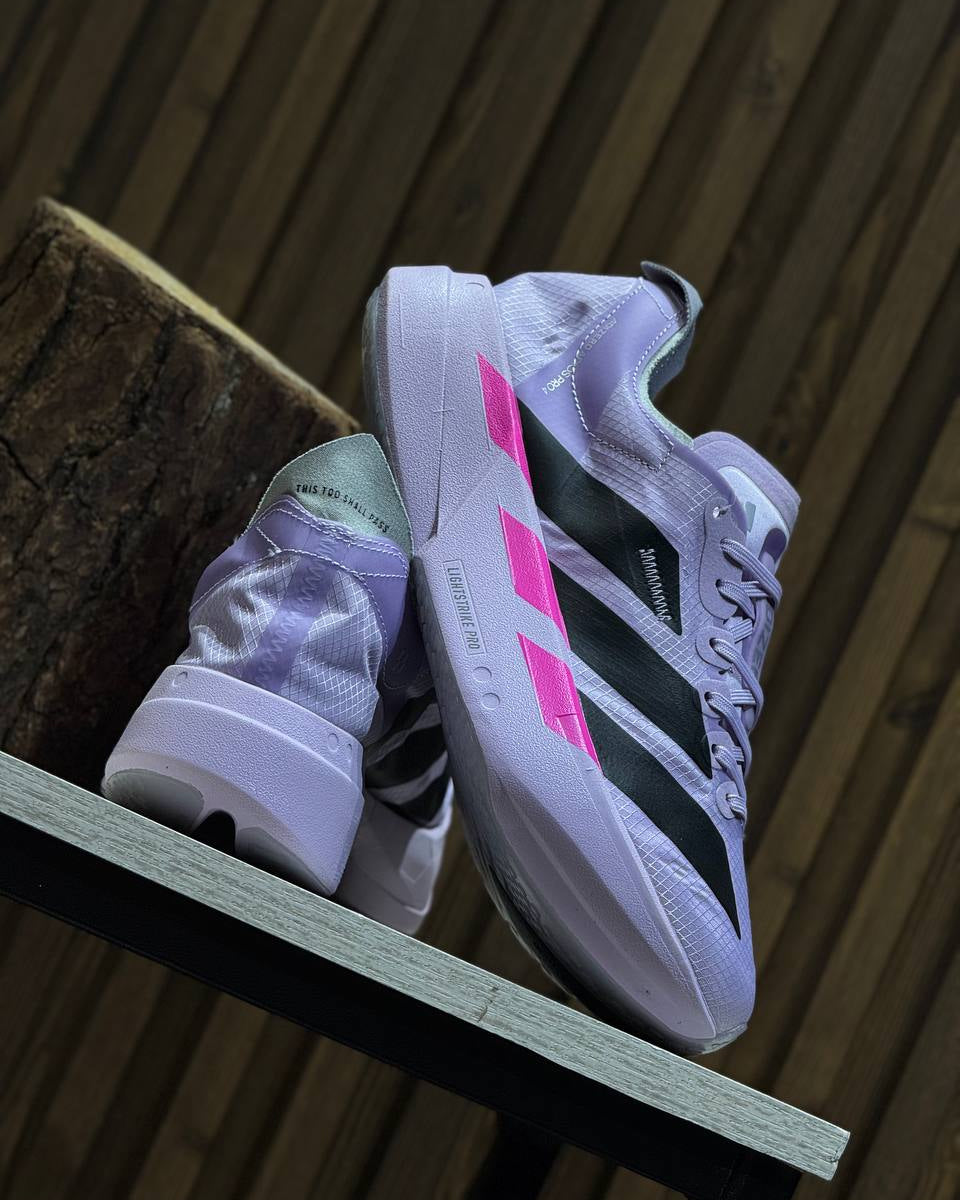 Adidas Adizero Adios Pro 4 Shock Pink / Zero Metallic / Aurora Plum