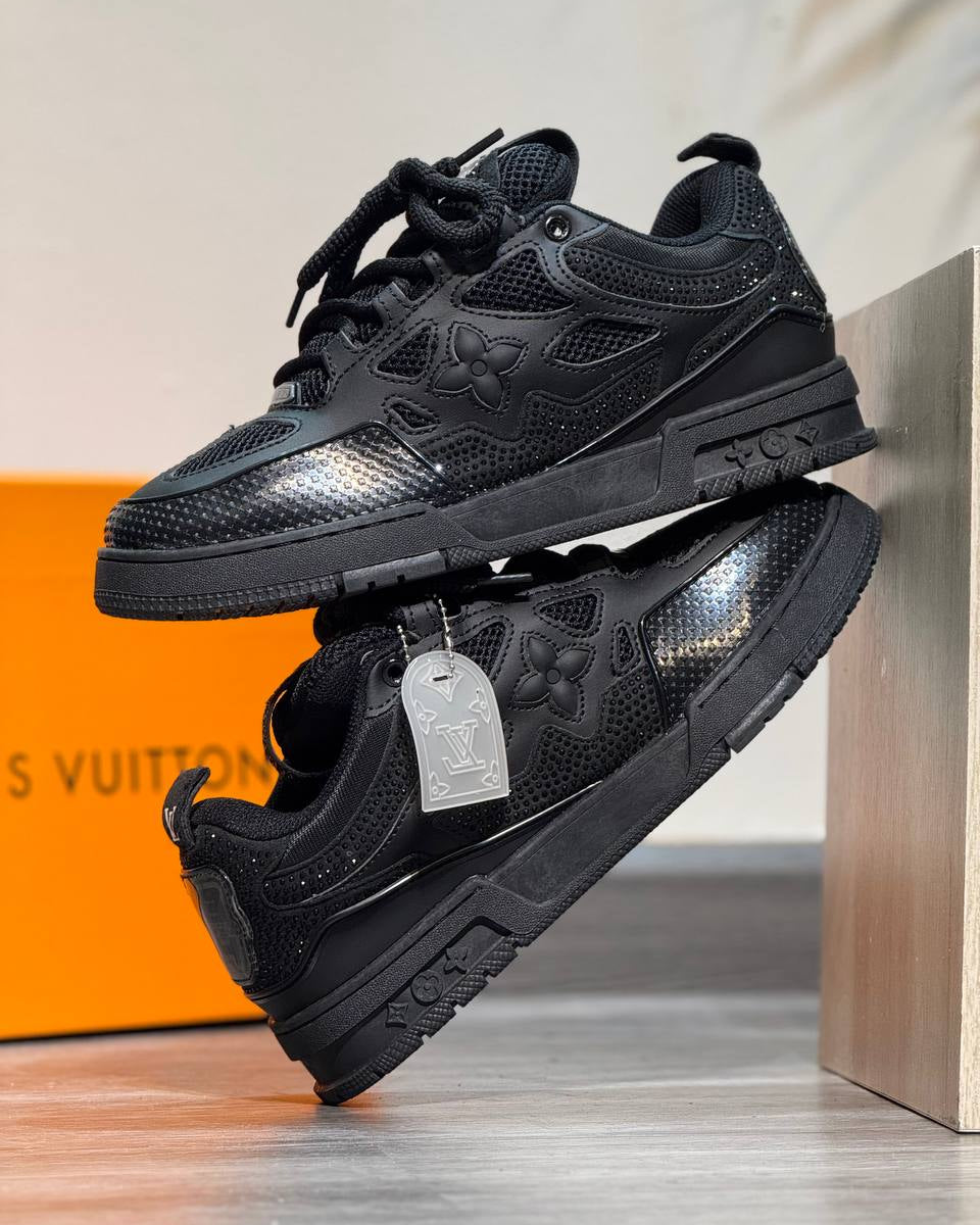 Louis Vuitton Trainer Black On Black