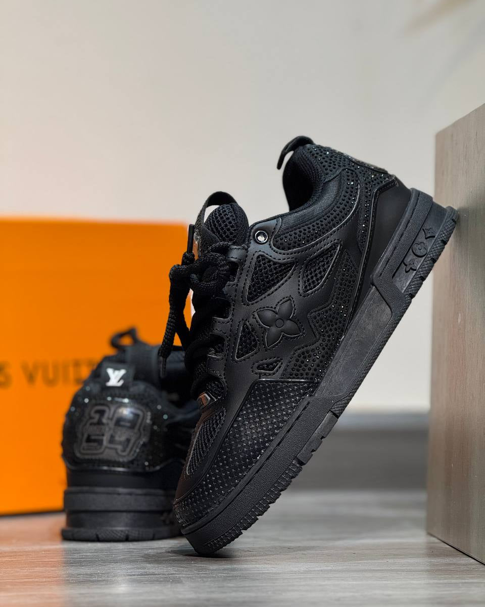 Louis Vuitton Trainer Black On Black
