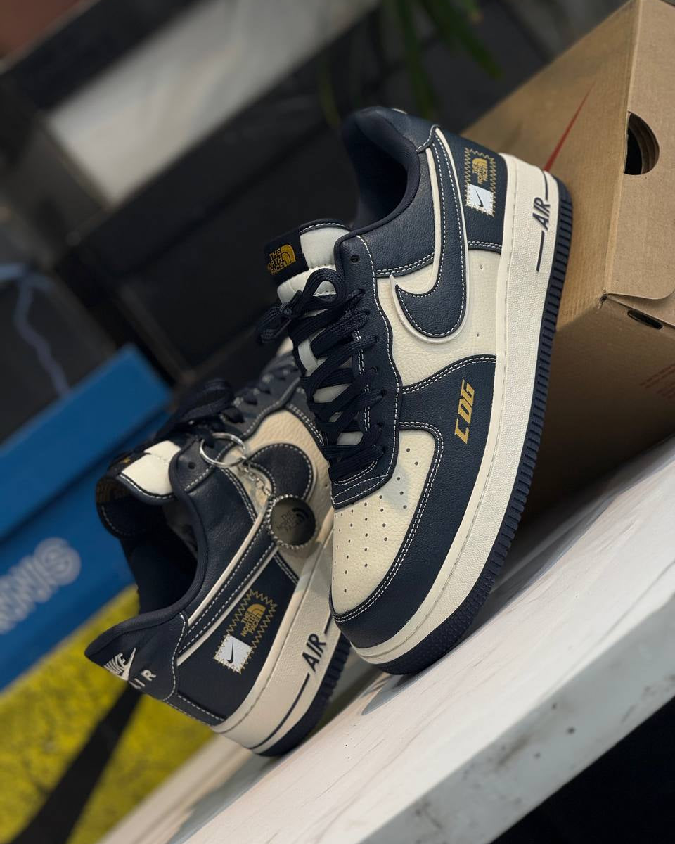 Nike Air Force 1 Low “The North Face Custom – Navy Cream”