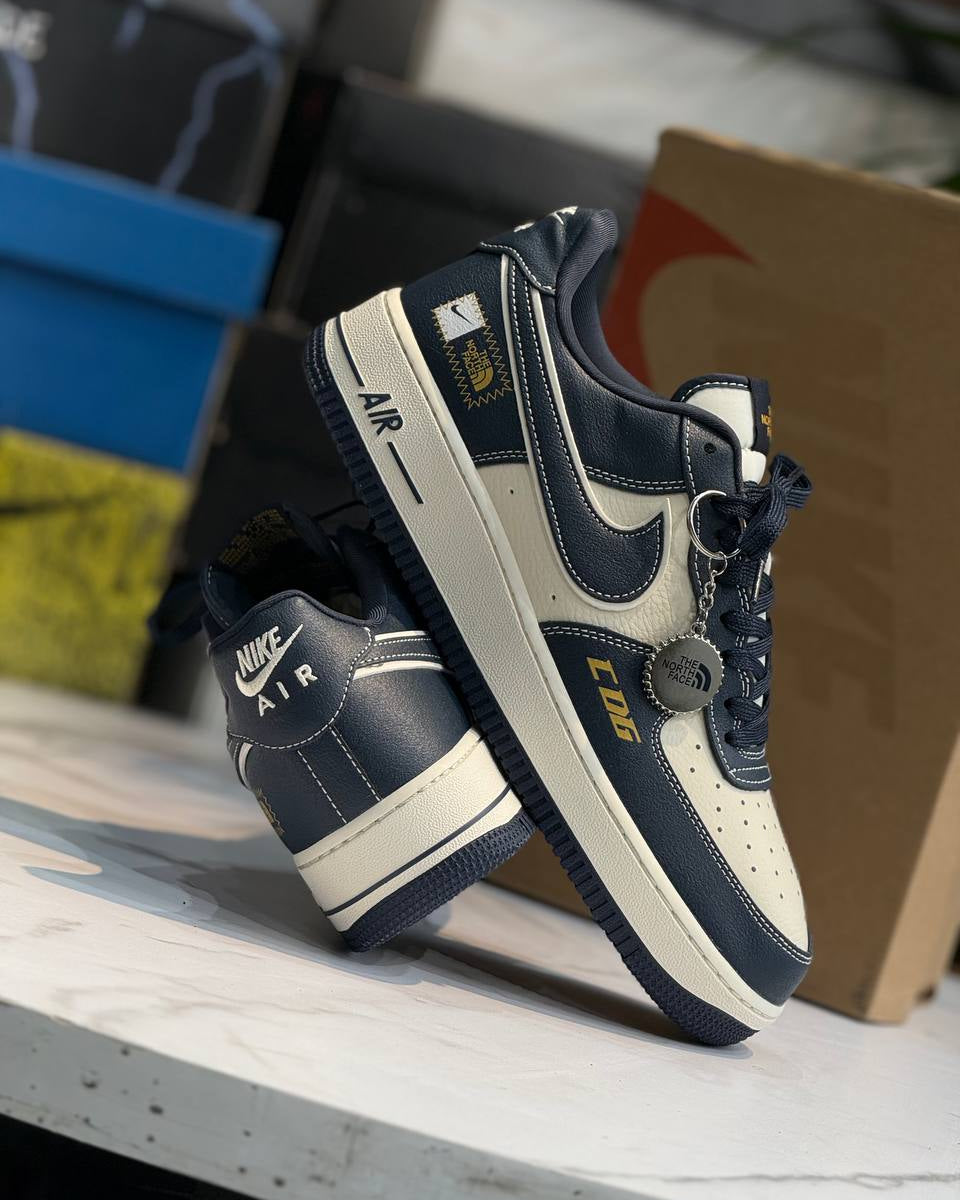 Nike Air Force 1 Low “The North Face Custom – Navy Cream”