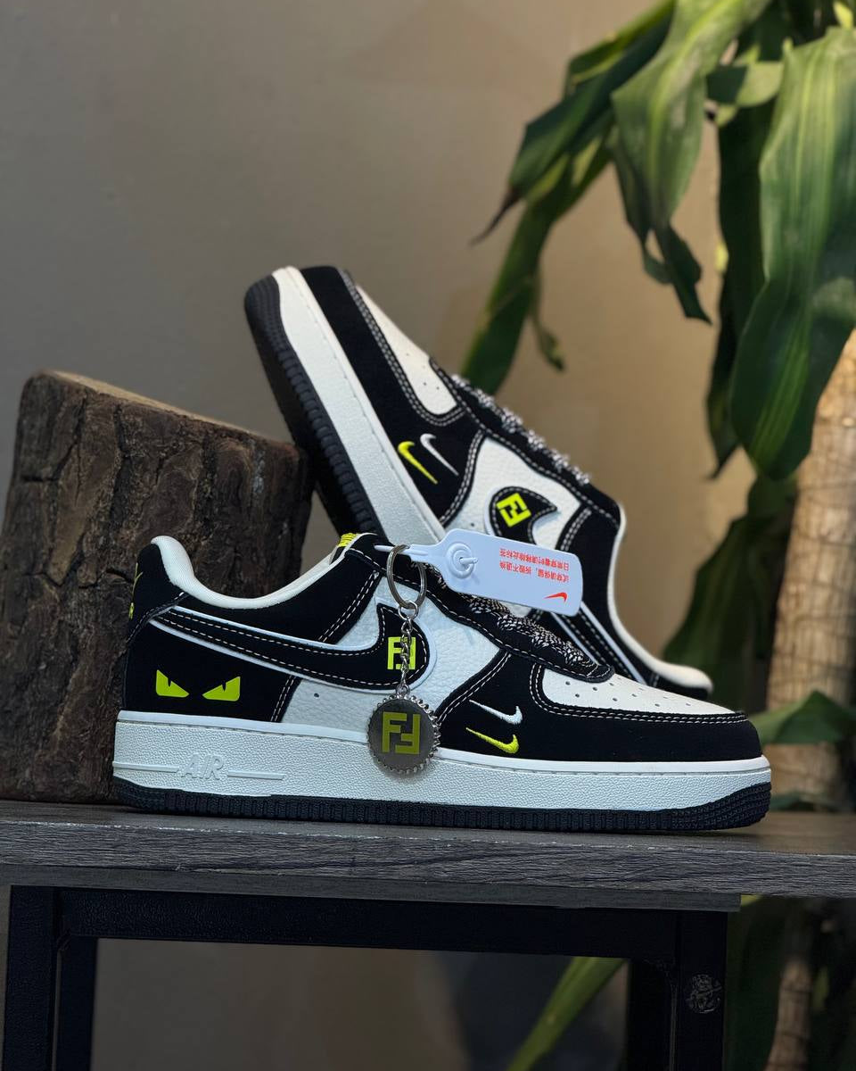 Nike Air Force 1 Low Fendi Eyes Black White Edition