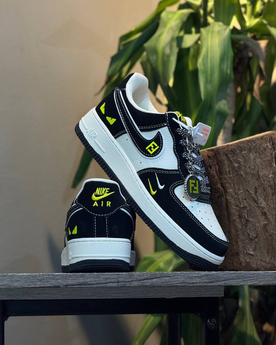 Nike Air Force 1 Low Fendi Eyes Black White Edition