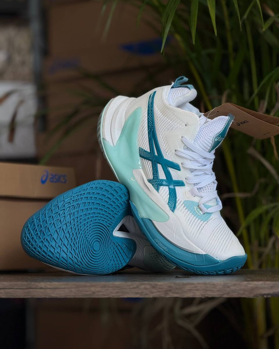 ASICS Nova Surge 2 – White / Teal Blue