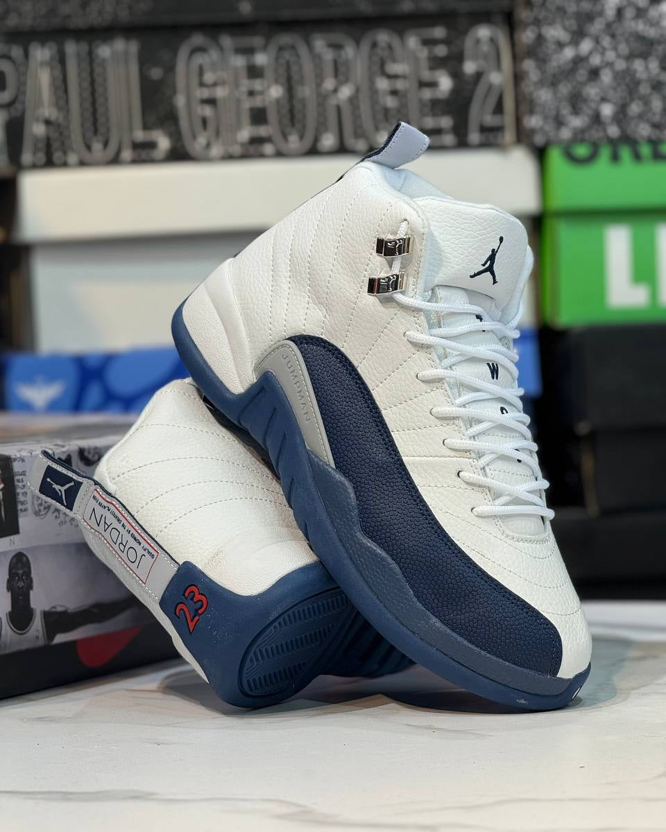 Air Jordan 12 Retro White & Navy