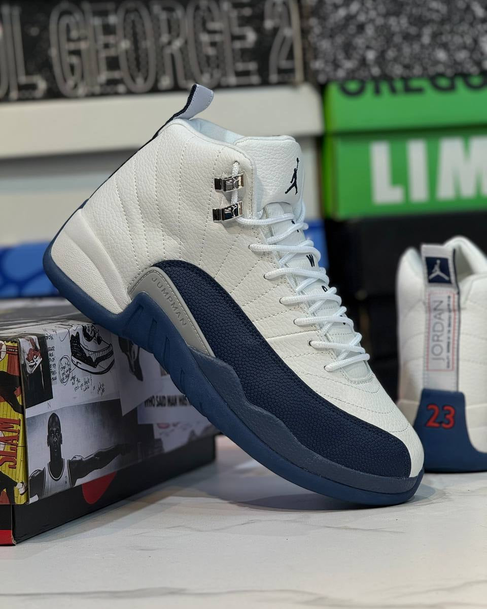 Air Jordan 12 Retro White & Navy