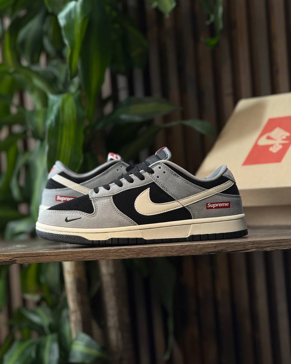 Nike SB Dunk Low x Supreme “Black Grey Cream