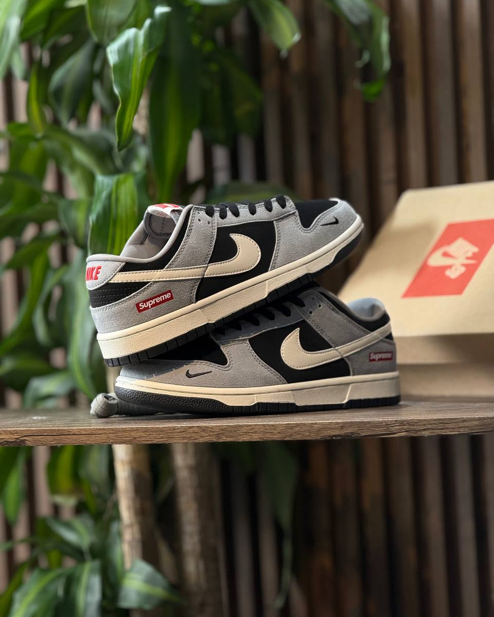 Nike SB Dunk Low x Supreme “Black Grey Cream