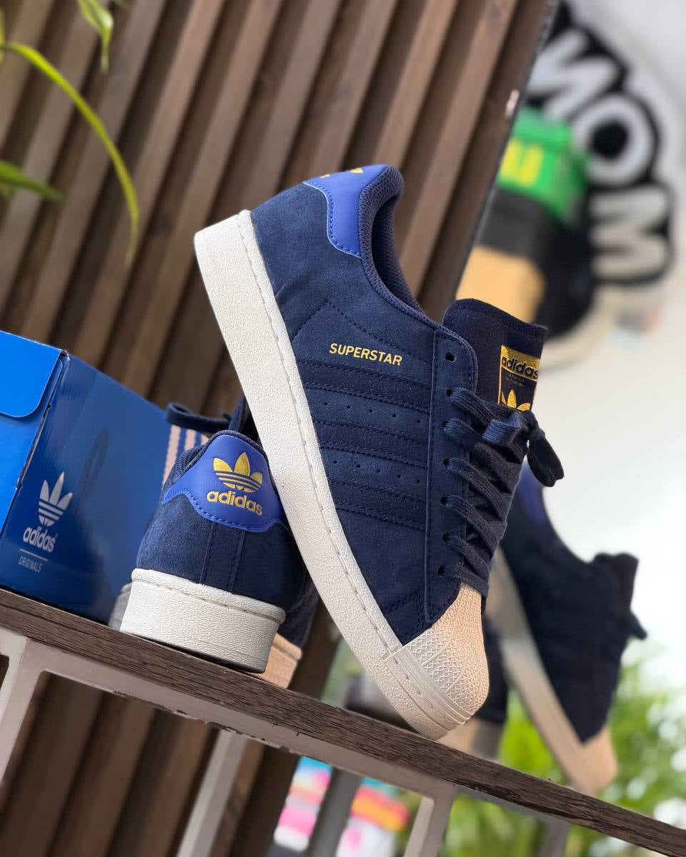 adidas Superstar ADV “Dark Blue/Team Royal Blue/Gold Metallic”