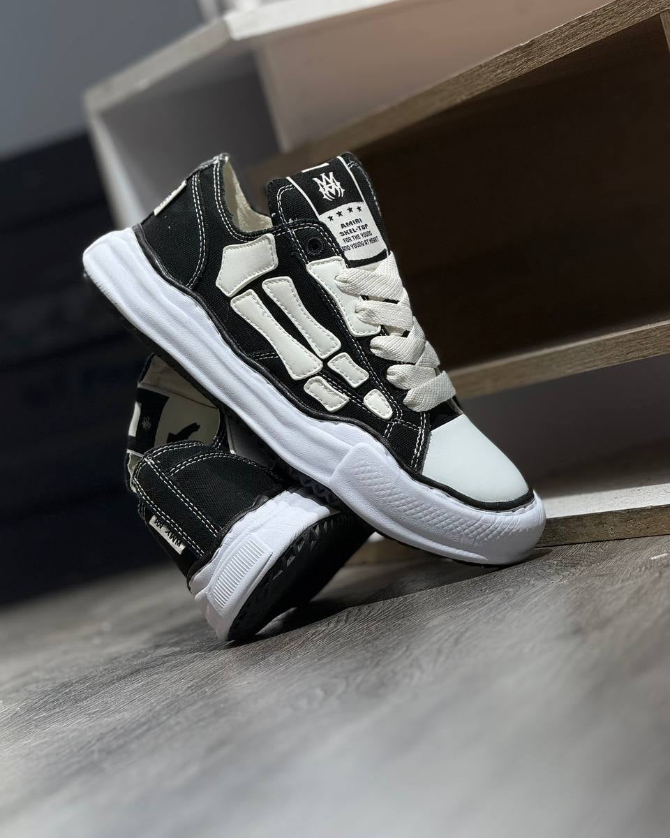 AMIRI Skeleton Low – Black / White