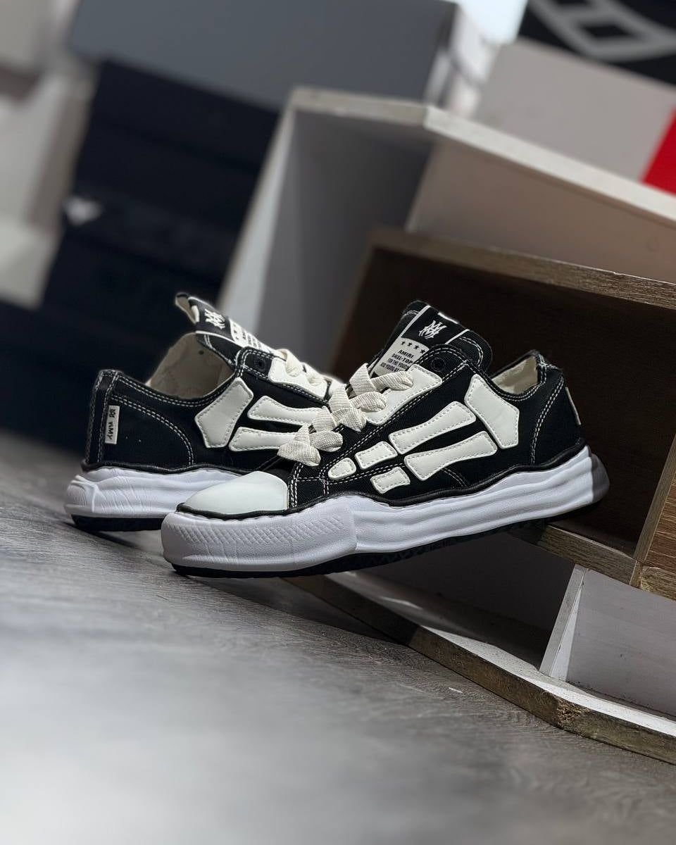 AMIRI Skeleton Low – Black / White