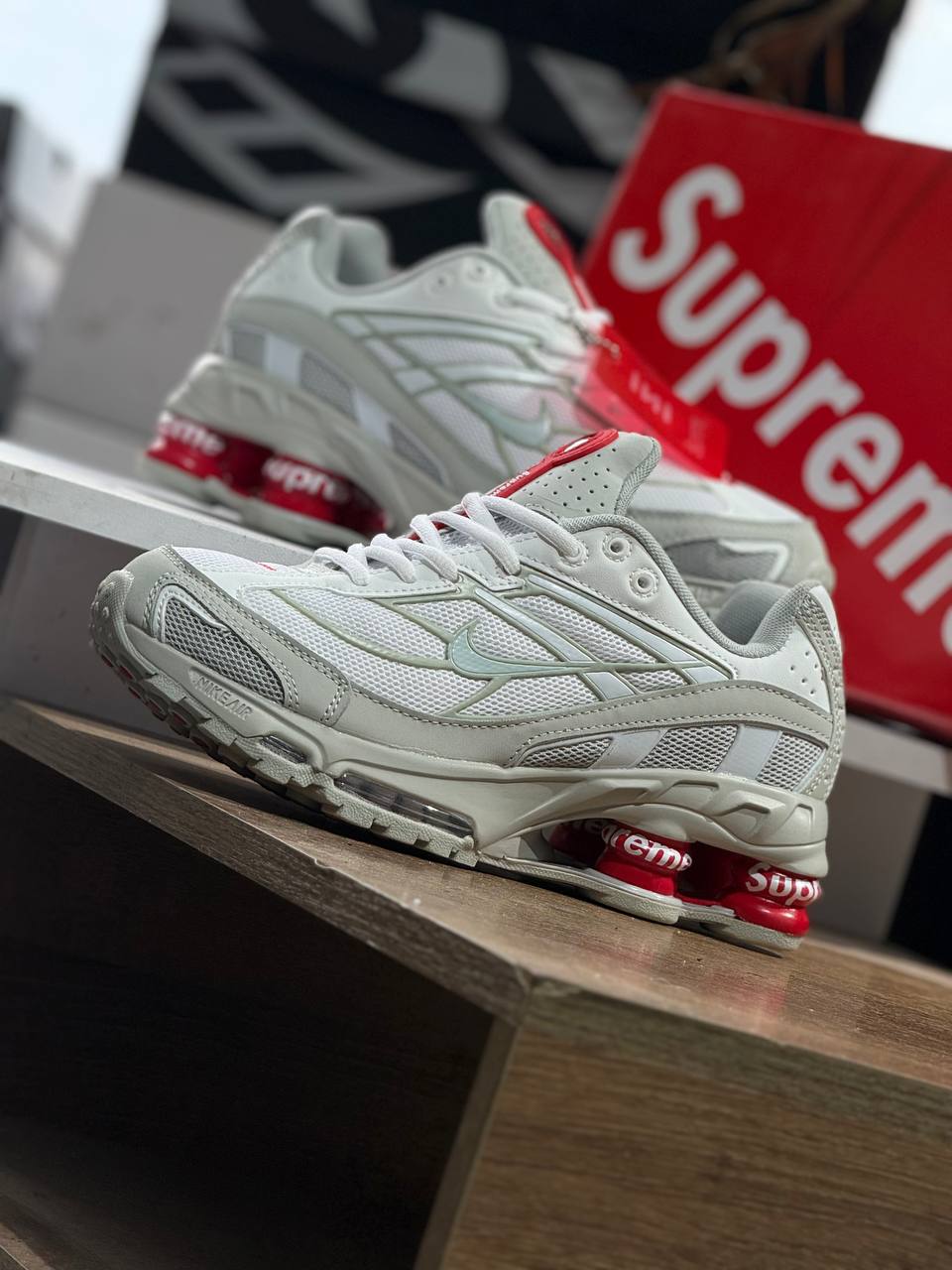 Nike Shox Ride 2 x Supreme – White / Red