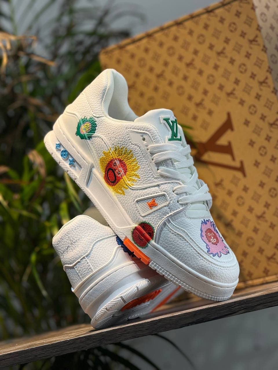 Tenis Louis Vuitton Custom Art White – Edición Especial