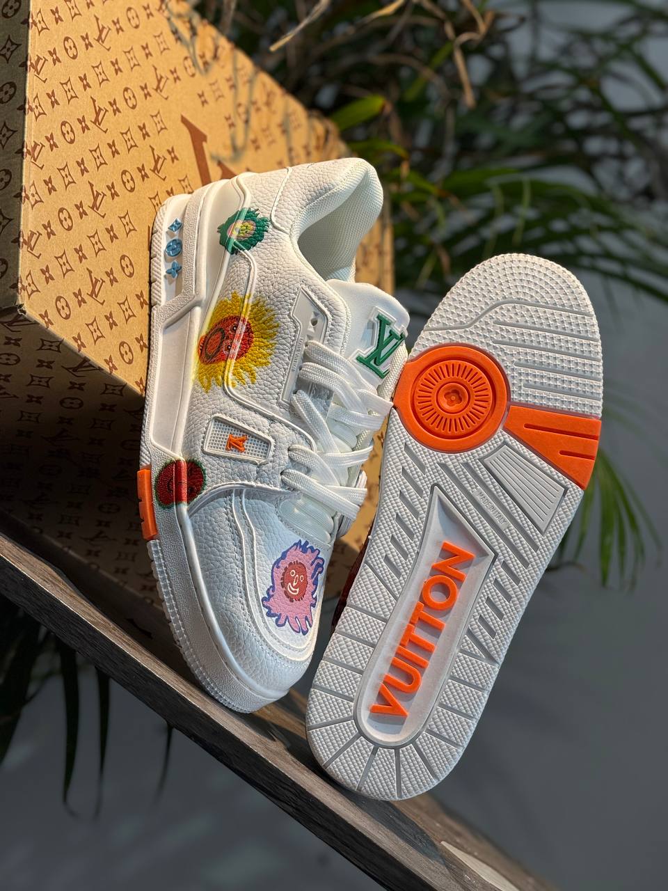 アート・デザイン・音楽 Louis Vuitton Sneakers by Virgil Abloh Tenis Louis Vuitton Custom Art White – Edición Especial – Web