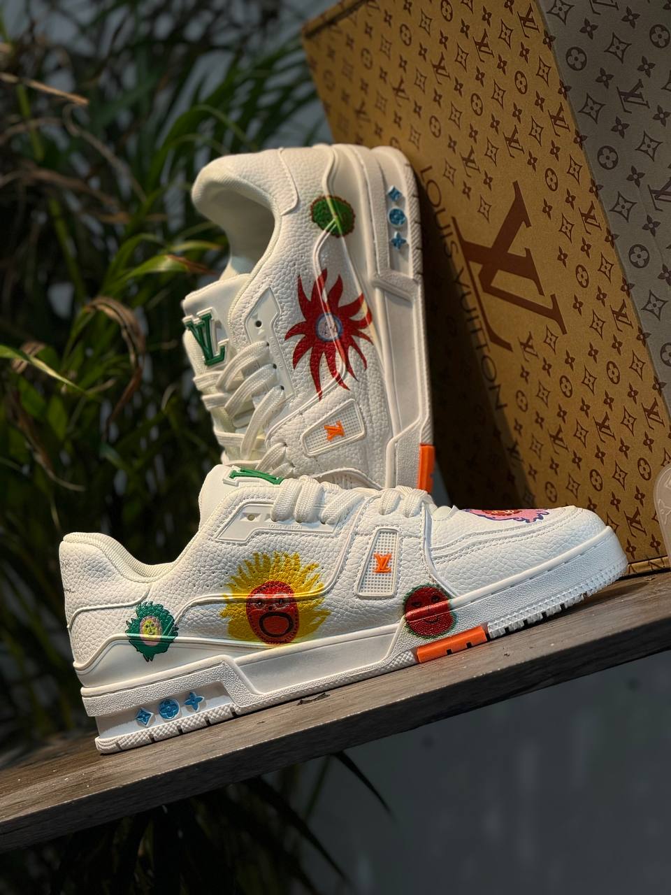 Tenis Louis Vuitton Custom Art White – Edición Especial – Web
