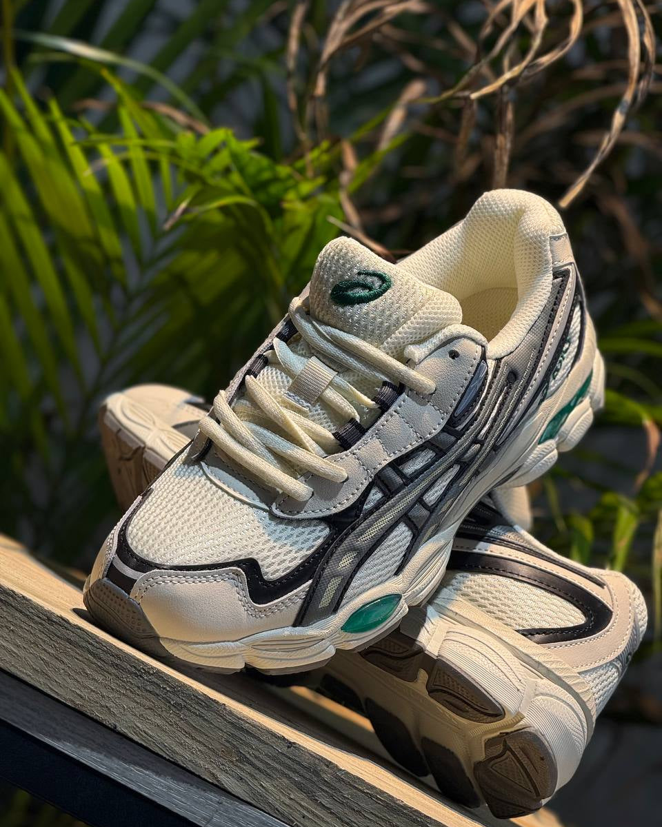 ASICS GEL-1130 – Cream / Grey / Green
