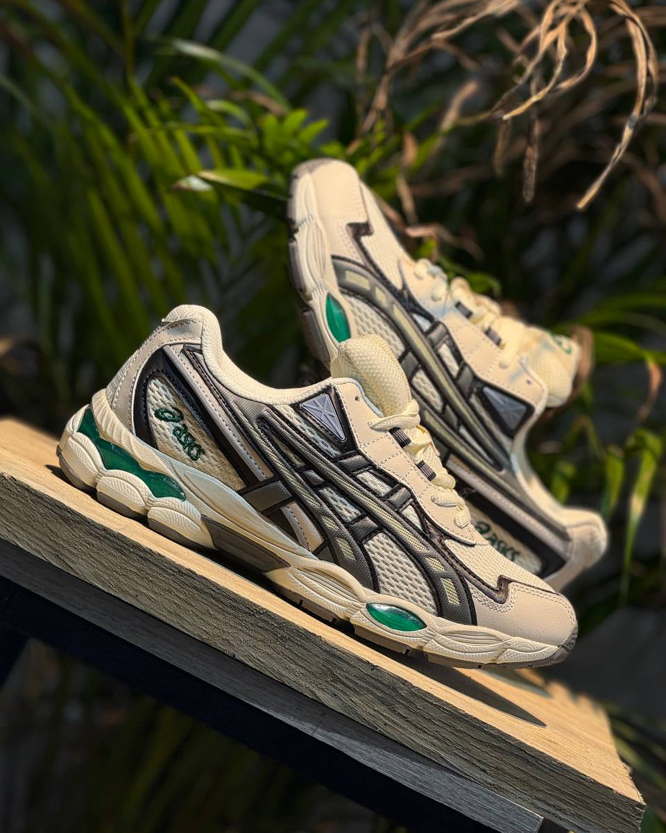 ASICS GEL-1130 – Cream / Grey / Green