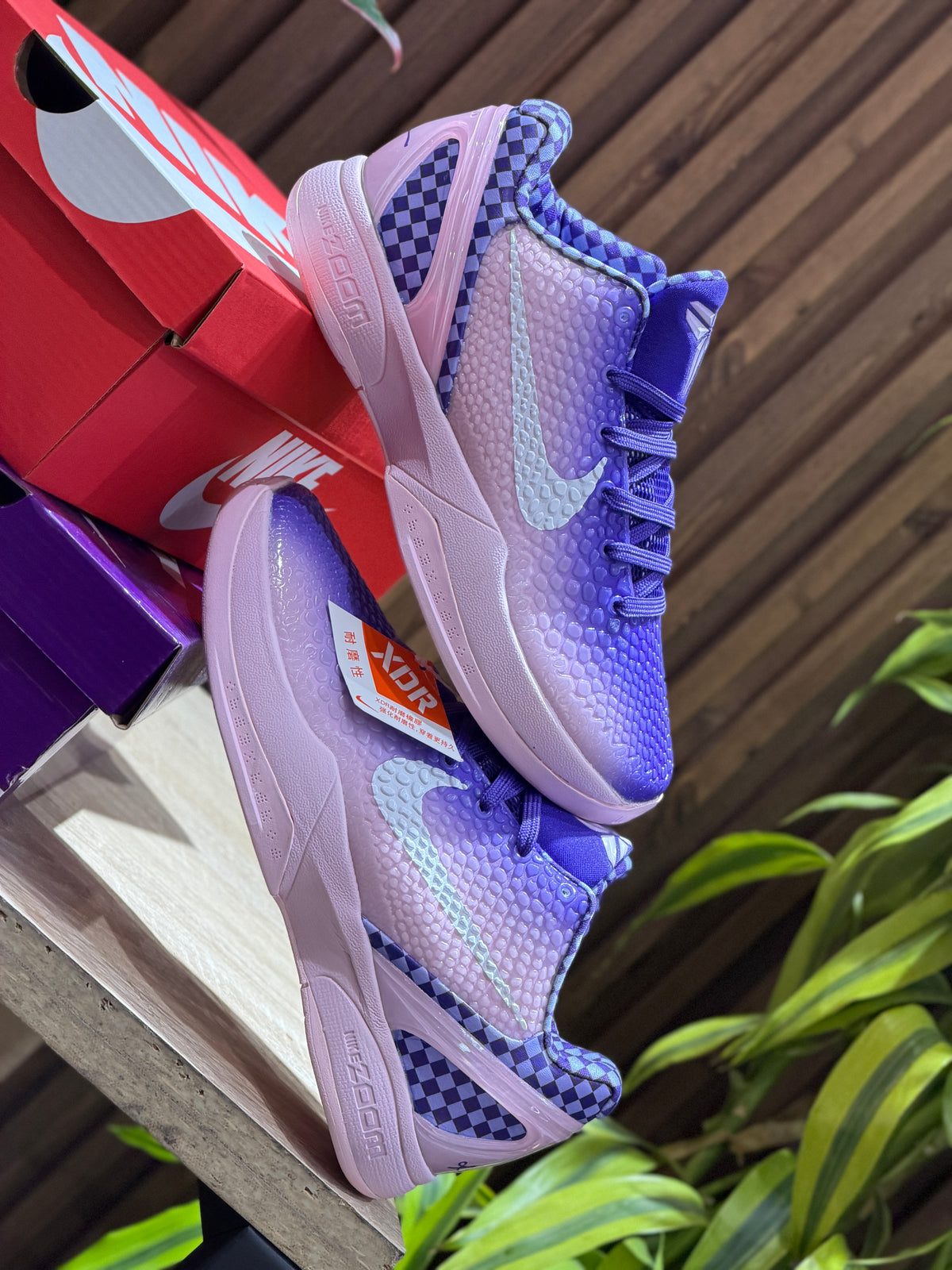 Nike Kobe 6 Protro "Purple Checkerboard"