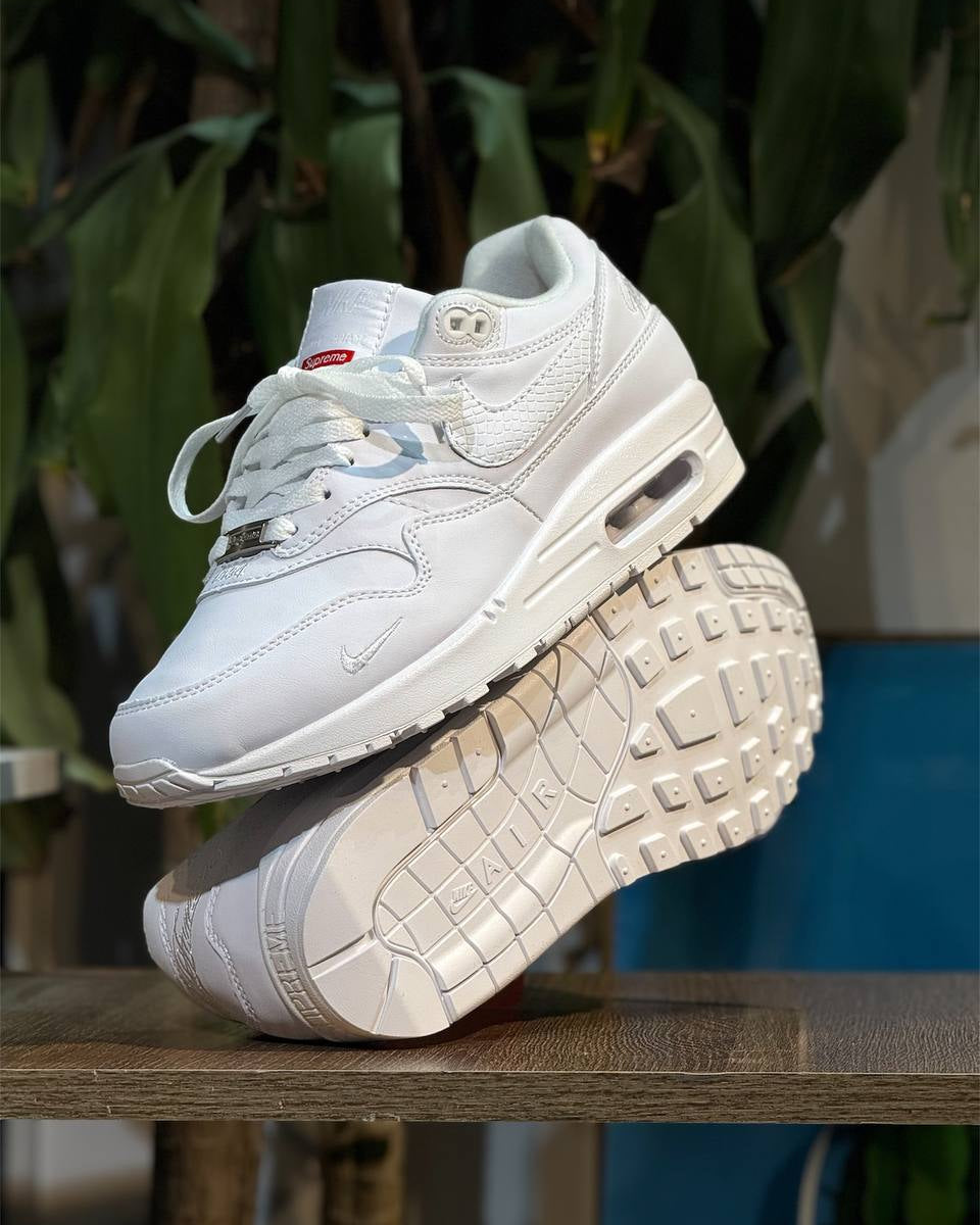 Nike Air Max 1 x Supreme “Triple White”