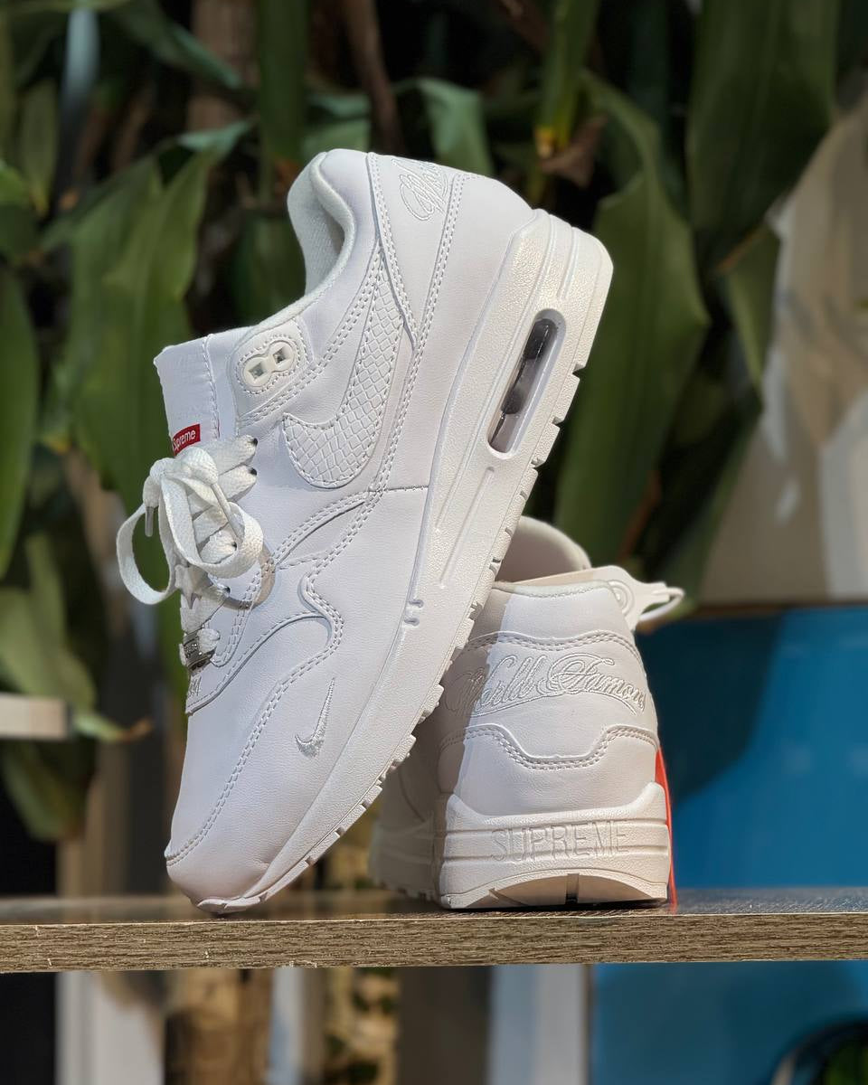 Nike Air Max 1 x Supreme “Triple White”
