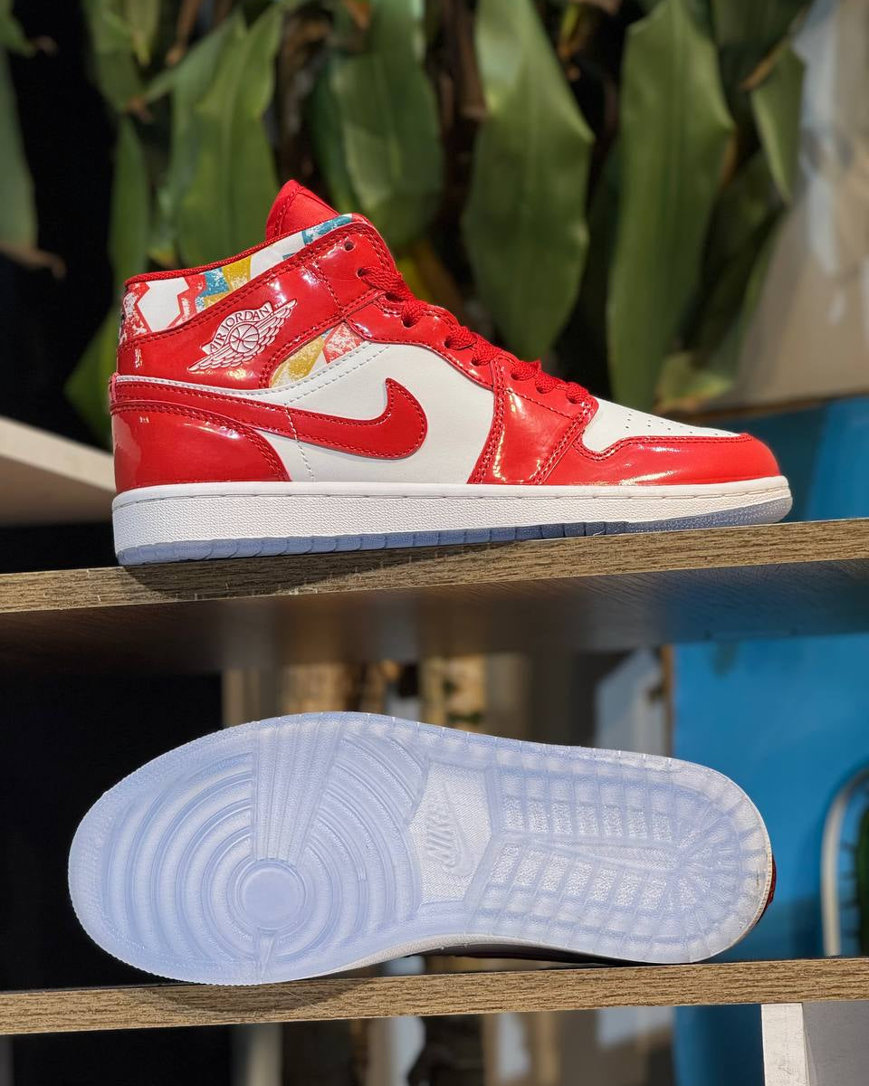 Air Jordan 1 Mid “Patent University Red