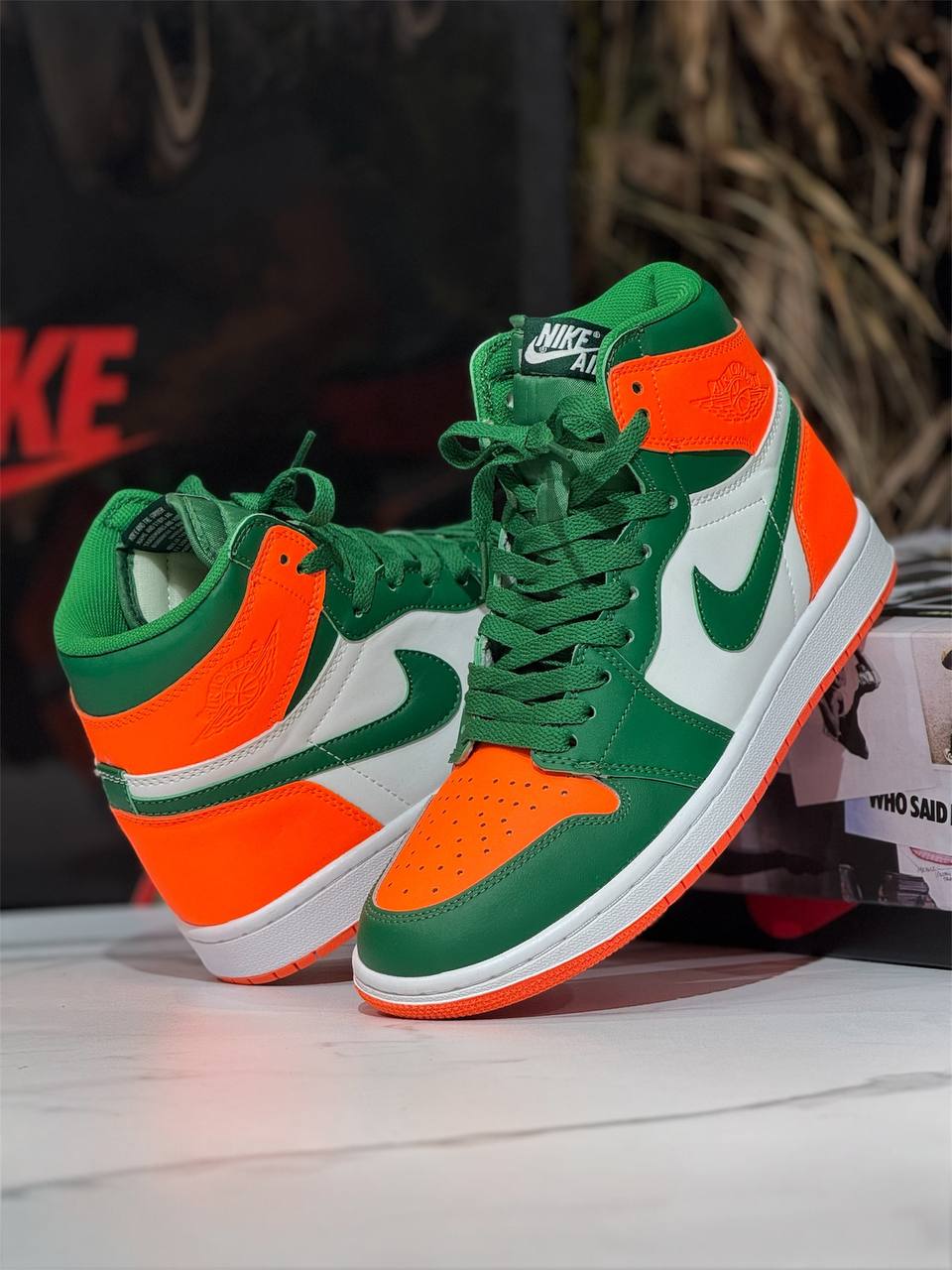 Air Jordan 1 High “Lucky Green & Orange Blaze