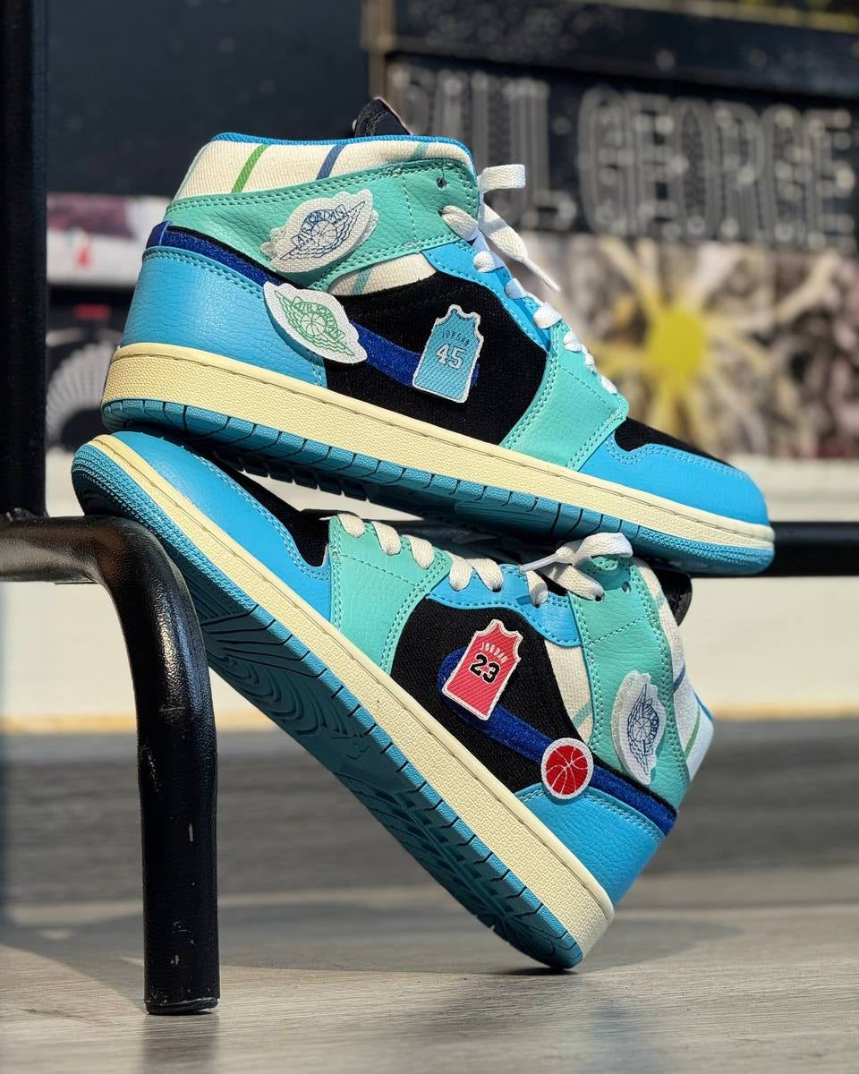 Air Jordan 1 Mid “Patchwork Sky Blue