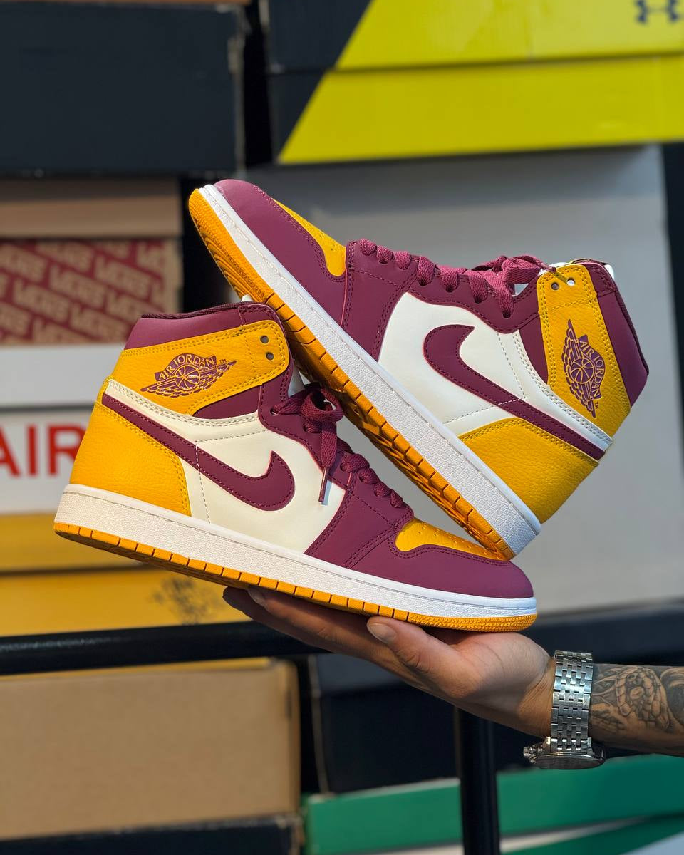 Air Jordan 1 Retro High OG “University Gold & Bordeaux