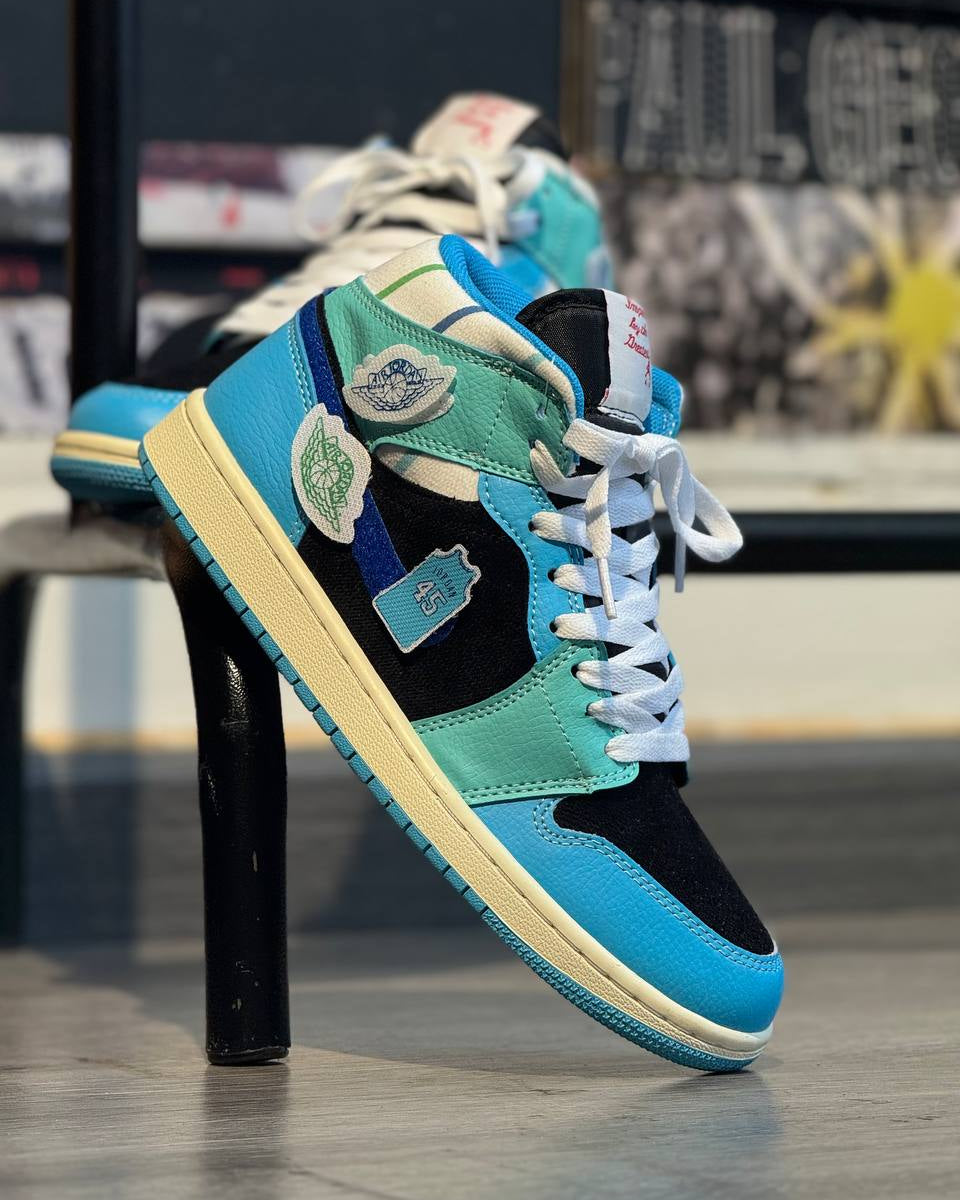 Air Jordan 1 Mid “Patchwork Sky Blue